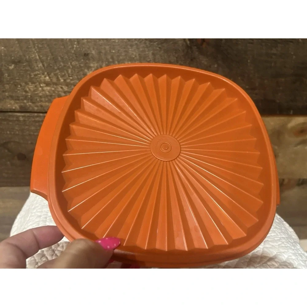 VTG Tupperware Servalier‎ Bowl SET Harvest Yellow Burnt Orange Green